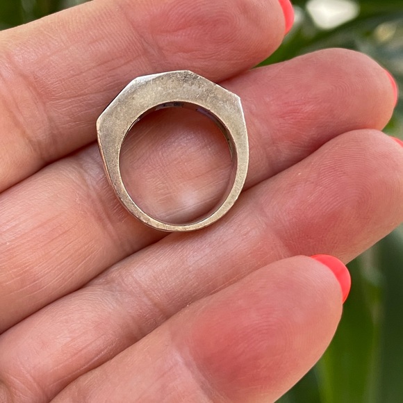 Amethyst Sterling Silver Vintage Ring 5.5 - Picture 7 of 7